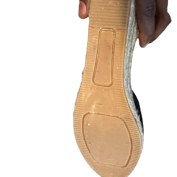 VISCATA Gava Canvas Wedge Handmade 2 ½” Heel Women's Sandals, Size 39/8 - Picture 12 of 14